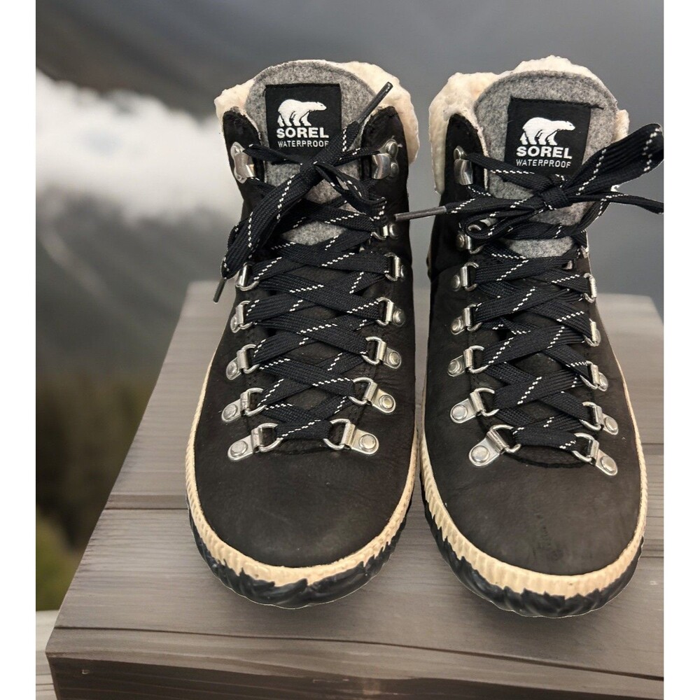 Sorel Out N About Plus Conquest Waterproof Boot Black NL-3404-010 Women’s 8.5